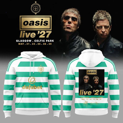 Celtic Park x Oasis Live 27 Hoodie Oasis Merch Gifts For Rock Band Fans