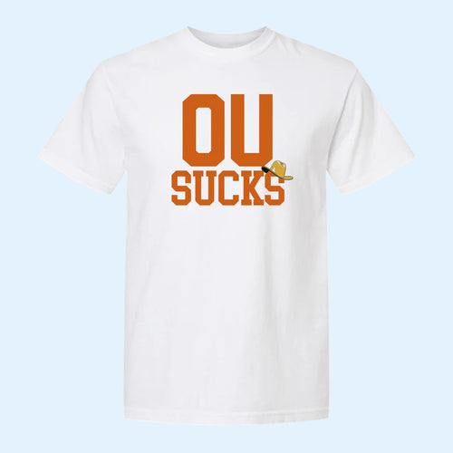 OU Sucks T-Shirt Texas Longhorns Football Rivalry Tee Gifts For Football Lovers