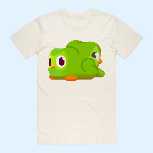 Duolingo Merch 2026 Duo And Junior Owl T-Shirt Cute Graphic Tee Gifts For Duolingo Fans
