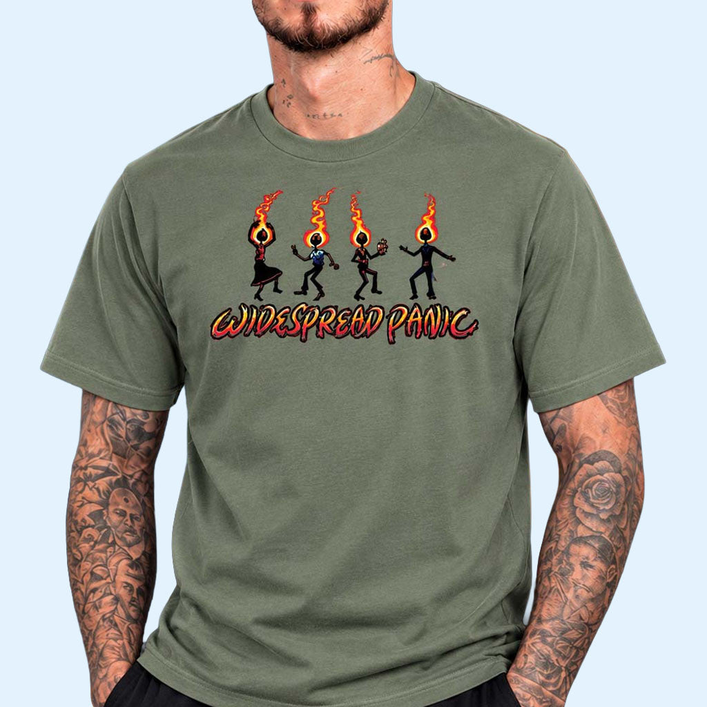Widespread Panic Merch 2026 Wilmington NC Match Heads T-Shirt Widespread Panic Tour Merch