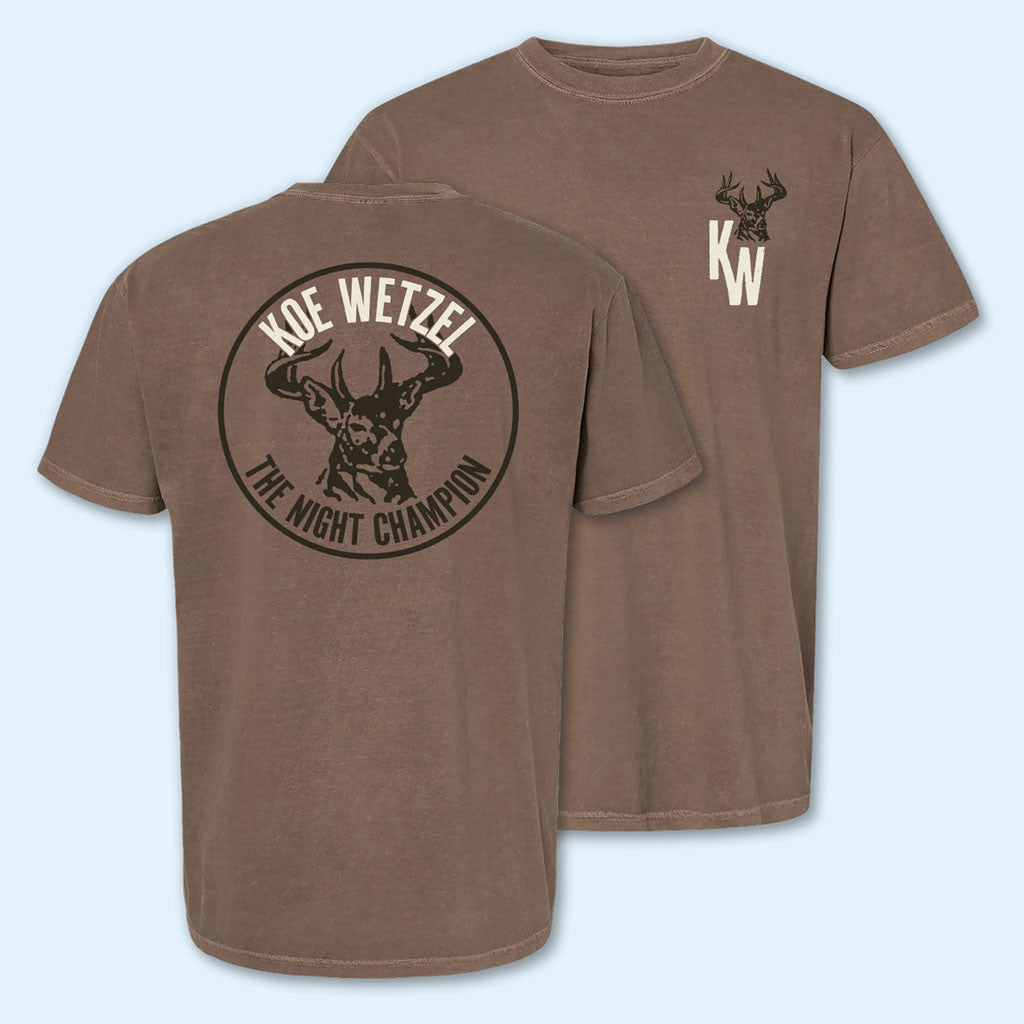 Koe Wetzel Merch 2026 The Night Champion Antler T-Shirt Present For Music Lovers