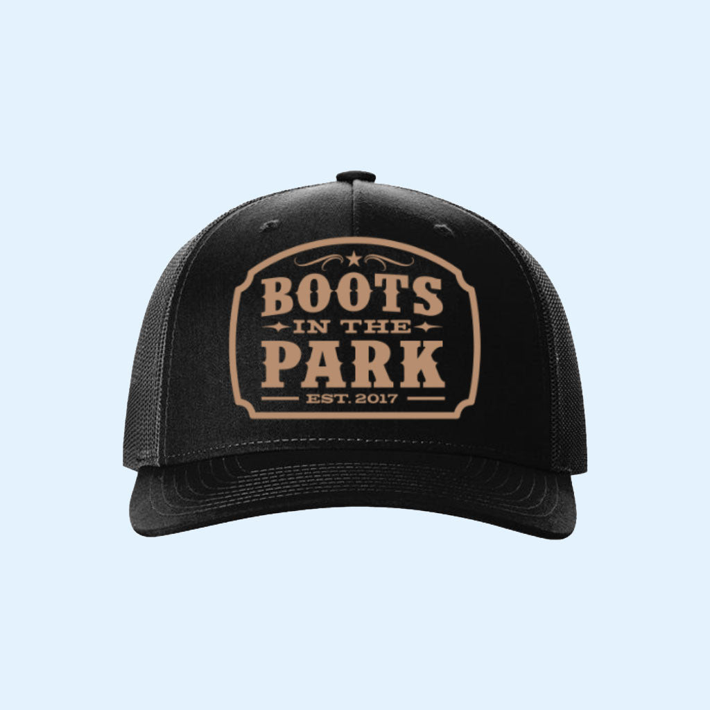 Boots In The Park Festival Merch 2026 Black BITP Est 2017 Trucker Hat Gift For Music Lovers