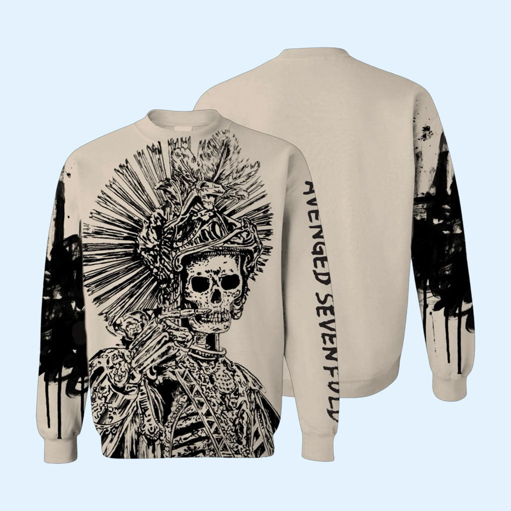 A7X World Merch 2026 Sun God Crewneck Avenged Sevenfold Sweatshirt Gift For Music Lovers