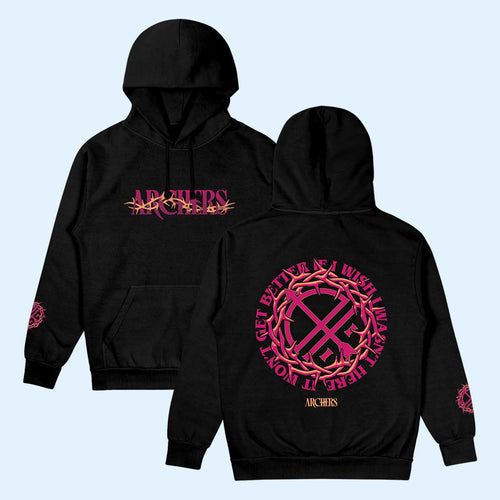 Archers Merch 2026 Tribal Thorns Black Hoodie Archers Band Hoodie Gift For Music Fans