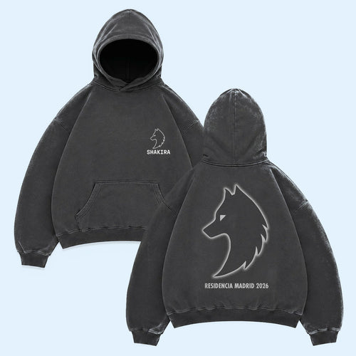 Shakira Merch 2026 Wolf Hoodie Madrid Residency Hoodie Shakira Concert Merch Gift For Music Fan