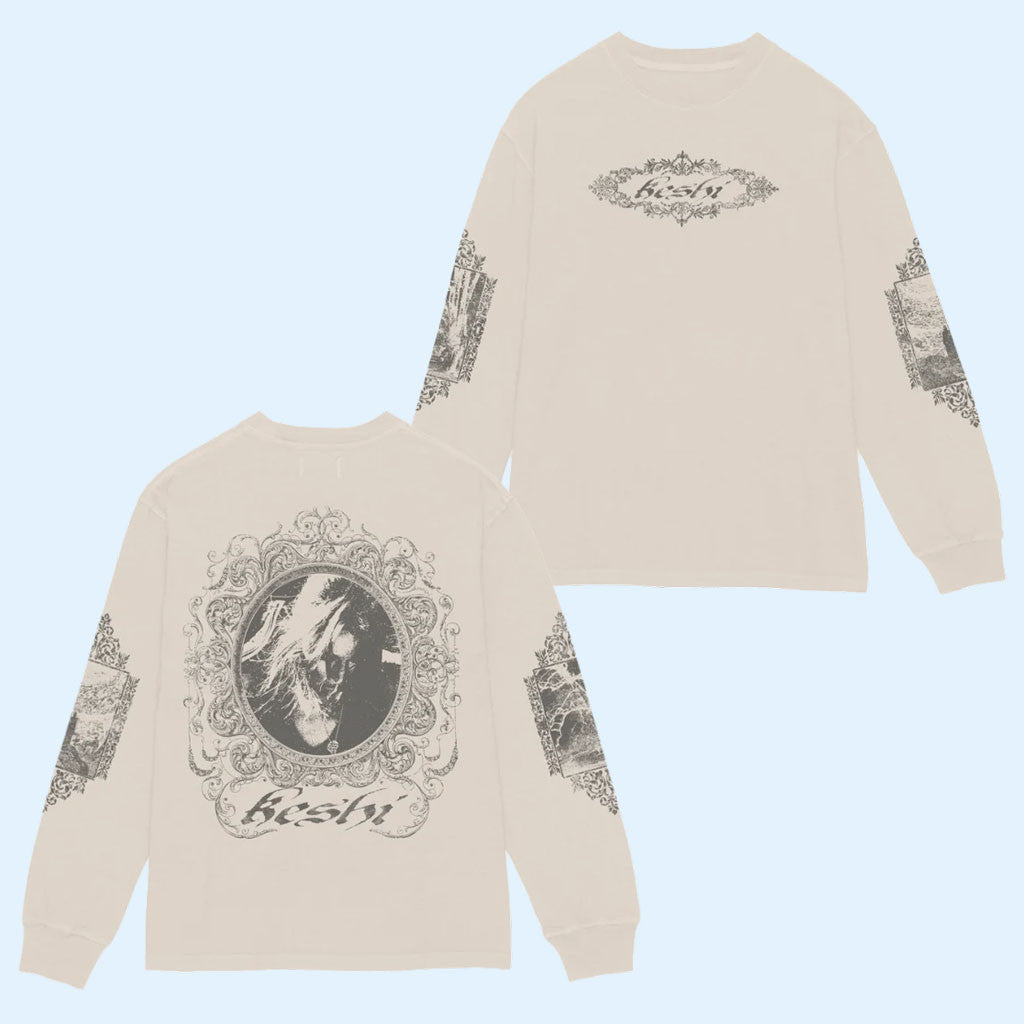 Keshi Merch 2026 Portrait Logo Long Sleeve Shirt Keshi Shirts Gift Ideas For Music Fans