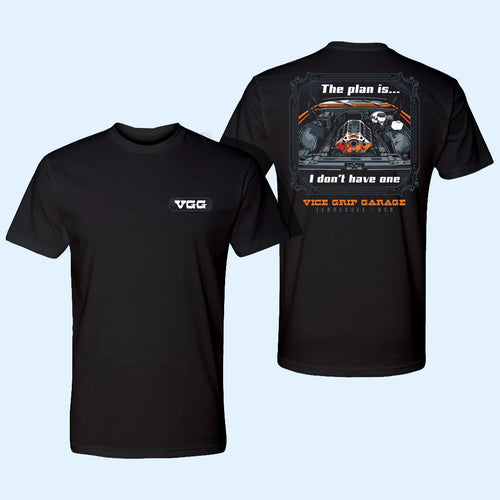 Vice Grip Garage Merch 2026 VGG No Plan T-Shirt Car Enthusiasts Gifts For Dad