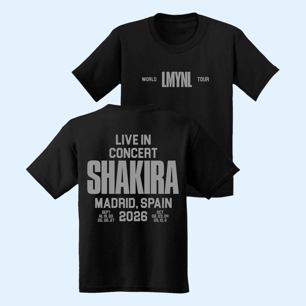 Shakira Merch 2026 LMYNL Live In Concert T-Shirt Shakira World Tour Merch Gift For Music Fans