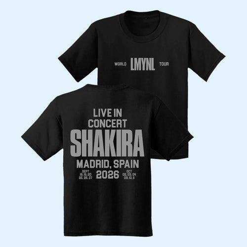Shakira Merch 2026 LMYNL Live In Concert T-Shirt Shakira World Tour Merch Gift For Music Fans