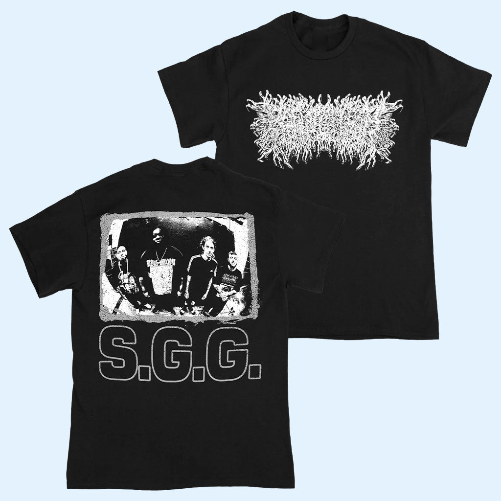 Peeling Flesh Merch 2026 PeelingFlesh White Chrome Logo T-Shirt SGG Shirt Gift For Band Fans