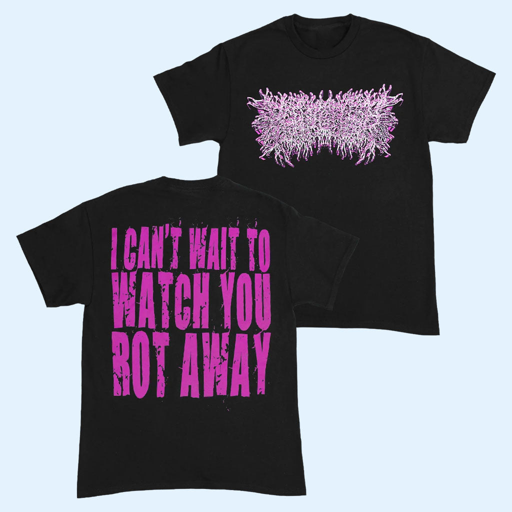Peeling Flesh Merch 2026 PeelingFlesh Pink Chrome Logo Shirt Music Lover Gift For Her
