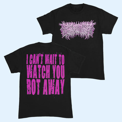 Peeling Flesh Merch 2026 PeelingFlesh Pink Chrome Logo Shirt Music Lover Gift For Her