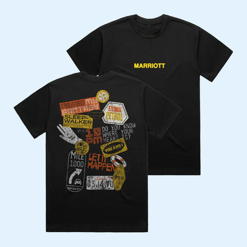 James Marriott Merch 2026 Sticker Collage Black T-Shirt Music Lover Gifts For Him