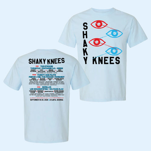 Shaky Knees Festival Merch 2026 Eyes Lineup T-Shirt Music Gifts For Music Lovers