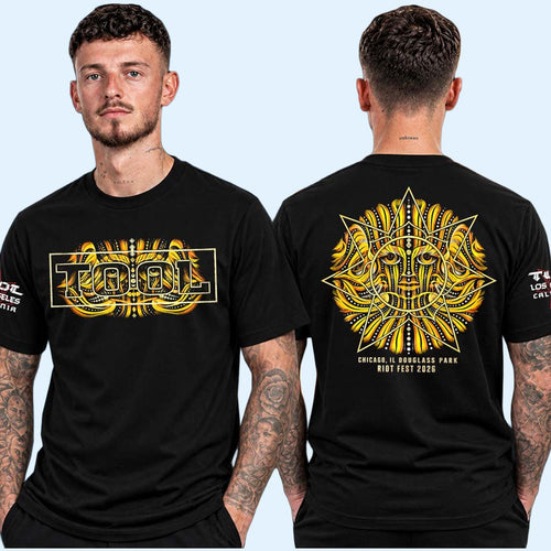 Tool Band Merch Riot Fest 2026 Event T-Shirt Golden Sun Shirt Present For Music Lovers