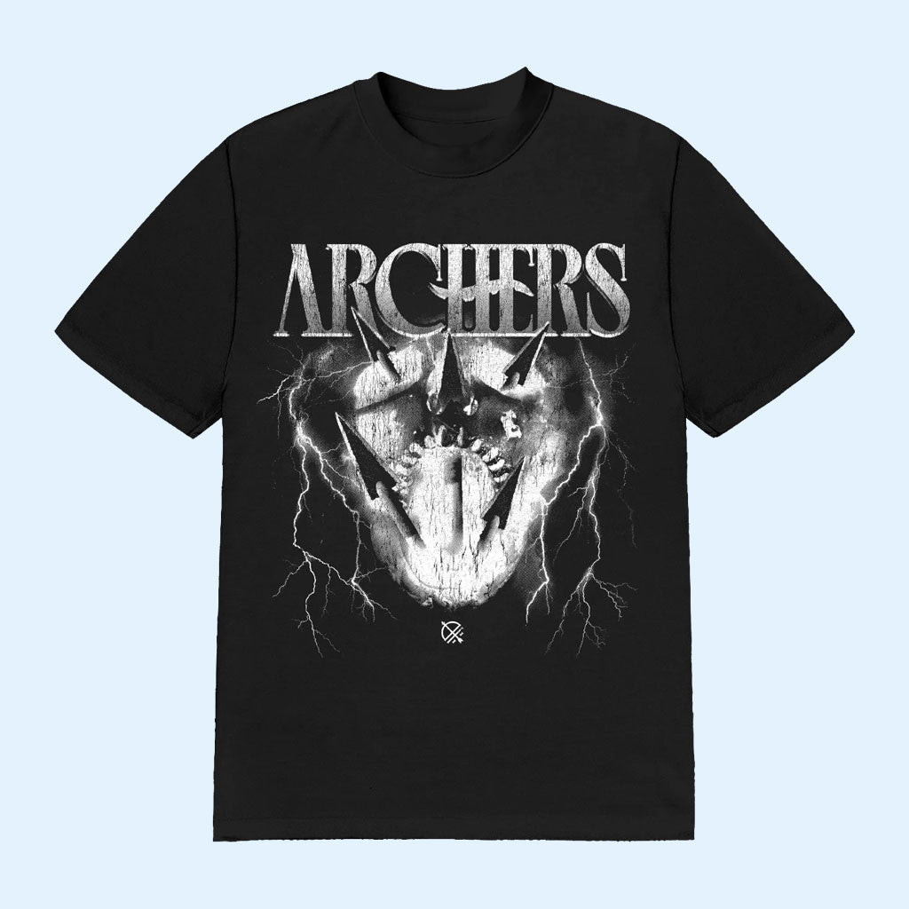 Archers Merch 2026 Lightning Skull Black T-Shirt Present For Music Lovers