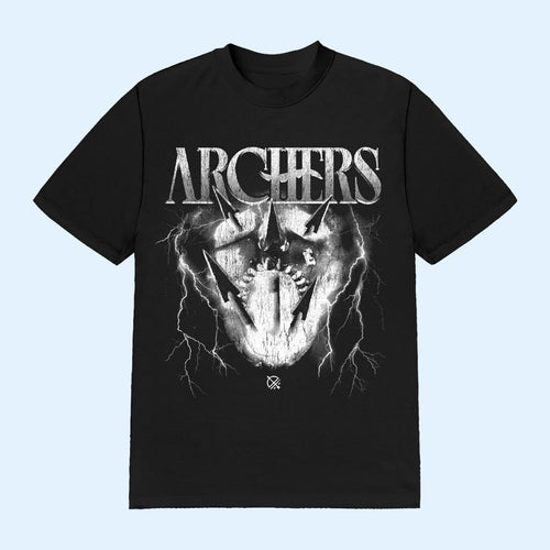 Archers Merch 2026 Lightning Skull Black T-Shirt Present For Music Lovers