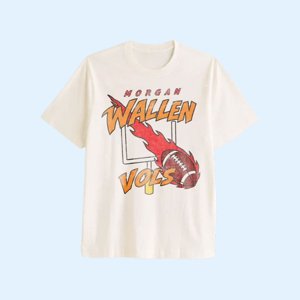 Morgan Wallen X UT Merch 2026 MW X Vols T-Shirt Football Shirt Gift For Country Fans