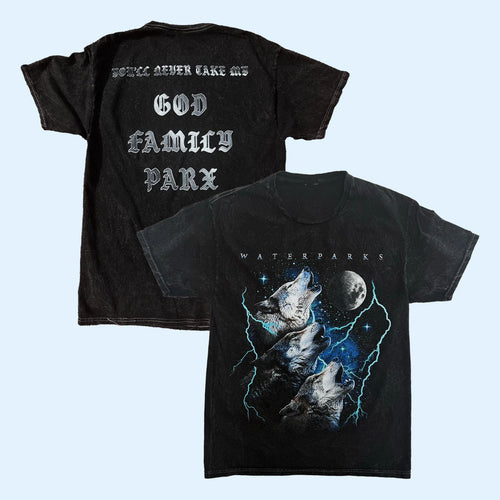 Waterparks Merch 2026 Wolves T-Shirt God Family Parx Shirt Gift Ideas For Band Fans