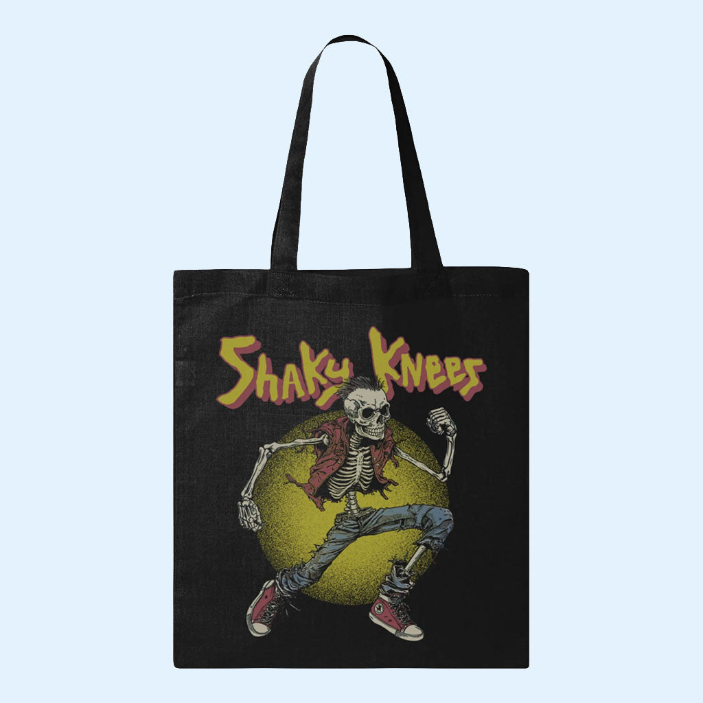 Shaky Knees Festival Merch 2026 Skeleton Punk Tote Bag Cool Gifts For Music Lovers
