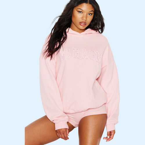 Garage Hoodie 2026 Collegiate Logo Hooded Sweatshirt Garage Clothing Gift For Her