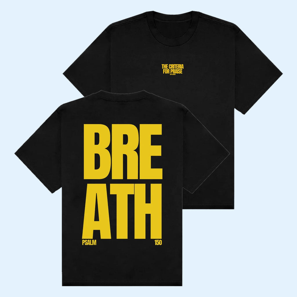 2819 Merch 2026 Breath T-Shirt Black The Criteria For Praise Shirt Faith Based Gifts