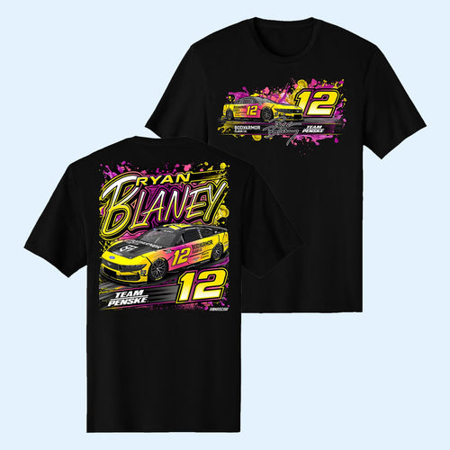 Ryan Blaney Merch 2026 BodyArmor Flash IV Car T-Shirt Ryan Blaney #12 Team Penske Shirt