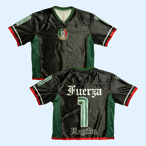 Fuerza Regida Merch 2026 Templo Azteca Black Jersey #1 Fuerza Regida Jersey Gift For Him