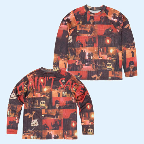 Corteiz CRTZRTW Merch 2026 It Ain't Safe Long Sleeve Jersey Gift Ideas For Dudes