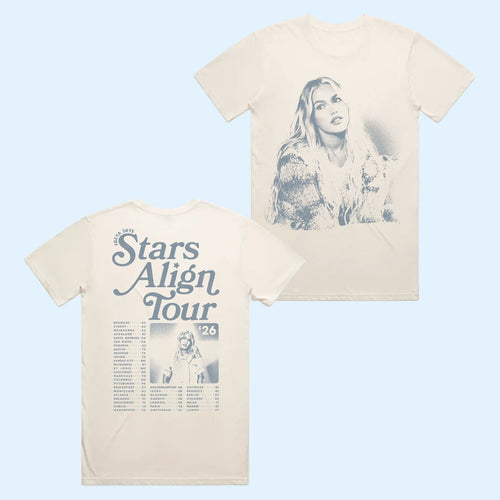 Freya Skye Merch 2026 Stars Align Tour Photo T-Shirt Dateback Shirt Gift For Music Fans