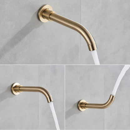 Rainfall Shower Set - Brushed Gold Brass - Wall Mounted