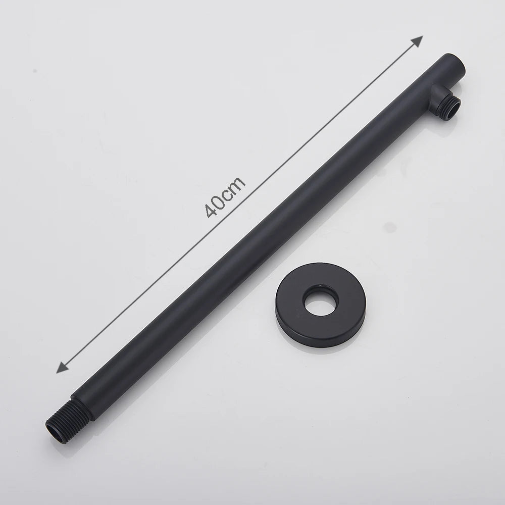 AquaLux Brass Shower Arm - Wall & Ceiling Mount - Modern Bathroom