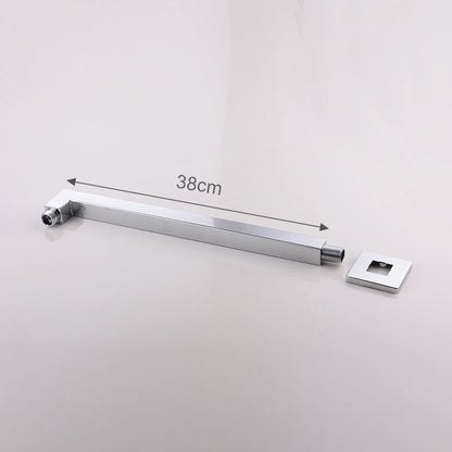 AquaLux Brass Shower Arm - Wall & Ceiling Mount - Modern Bathroom