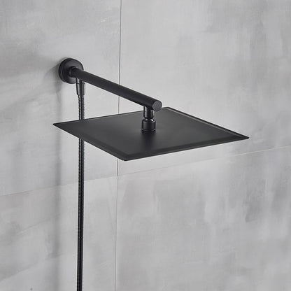 AquaLux - Rainfall Shower Head Set - Stainless Steel - Bathroom Upgrade