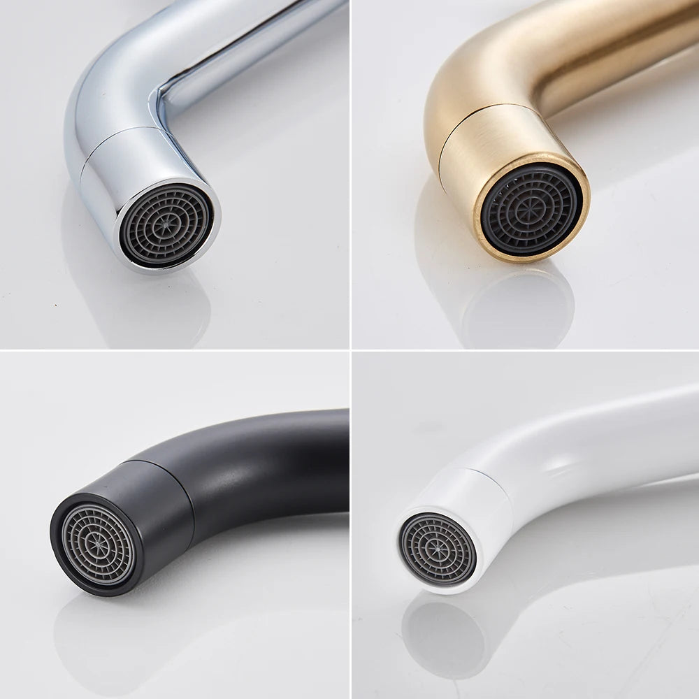 LuxeFlow Modern Bathroom Basin Mixer Tap - Premium Metal Finish
