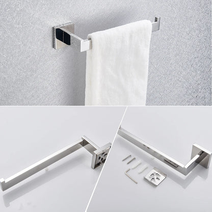 Bathroom Hardware Set - Chrome Stainless Steel - Modern Bath