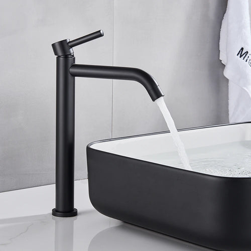 LuxeFlow Modern Bathroom Basin Mixer Tap - Premium Metal Finish
