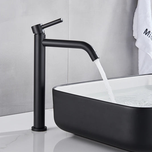 LuxeFlow Modern Bathroom Basin Mixer Tap - Premium Metal Finish