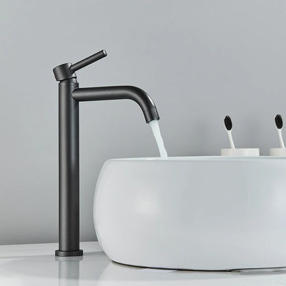 LuxeFlow Modern Bathroom Basin Mixer Tap - Premium Metal Finish