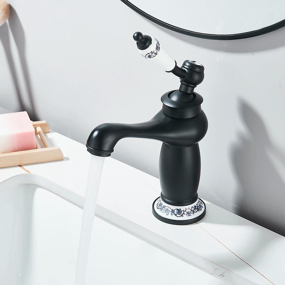 Modern Brass Basin Faucet - Single Hole Bathroom Mixer Tap