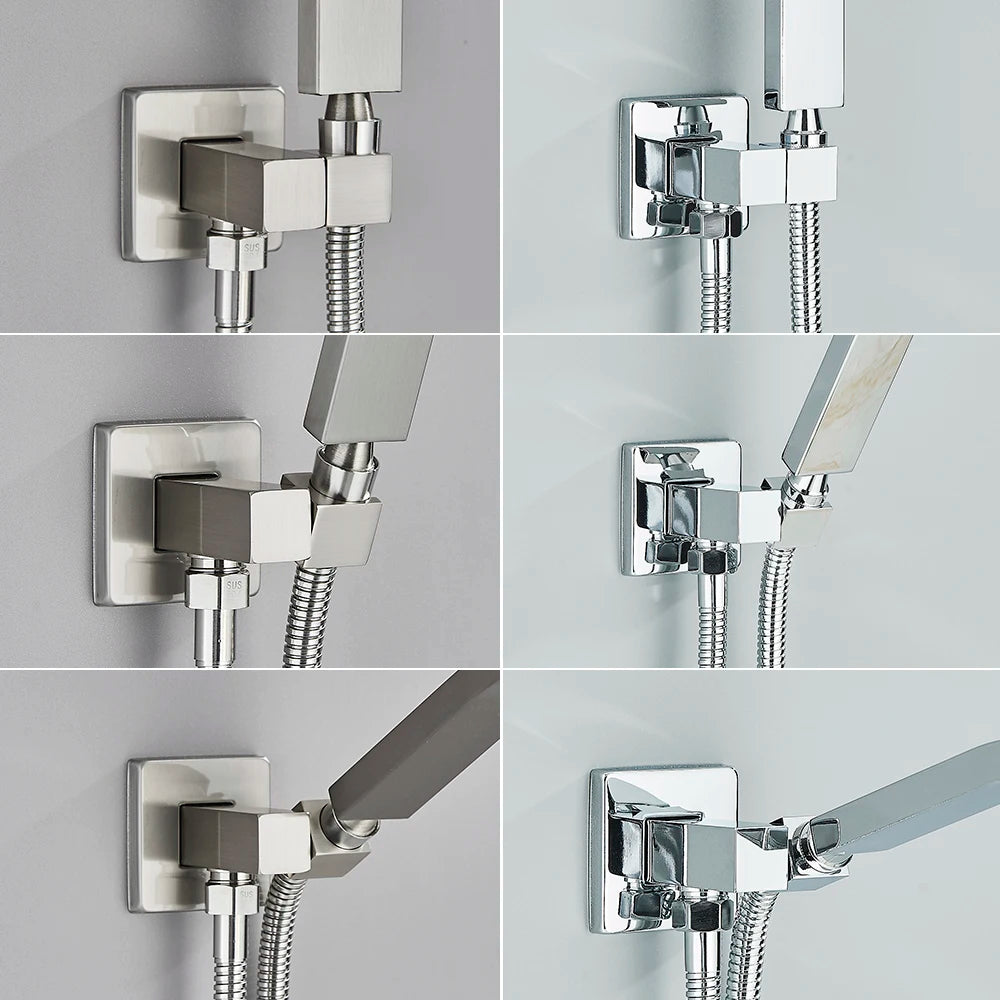 Wall Mounted Shower Head Holder - Brass Bidet Sprayer Bracket