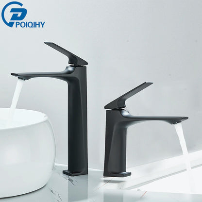 Aura Modern Basin Mixer - Deck Mounted Faucet - Single Lever Bathroom