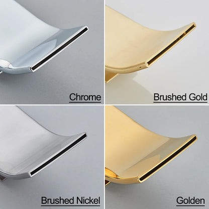 Waterfall Basin Faucet - Modern Single Handle Bathroom