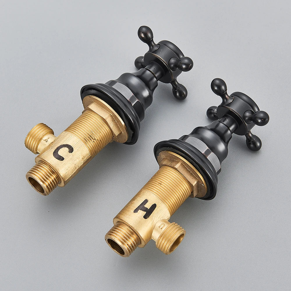 Elite Series - Replacement Faucet Handles - Solid Brass - Bathroom Sink