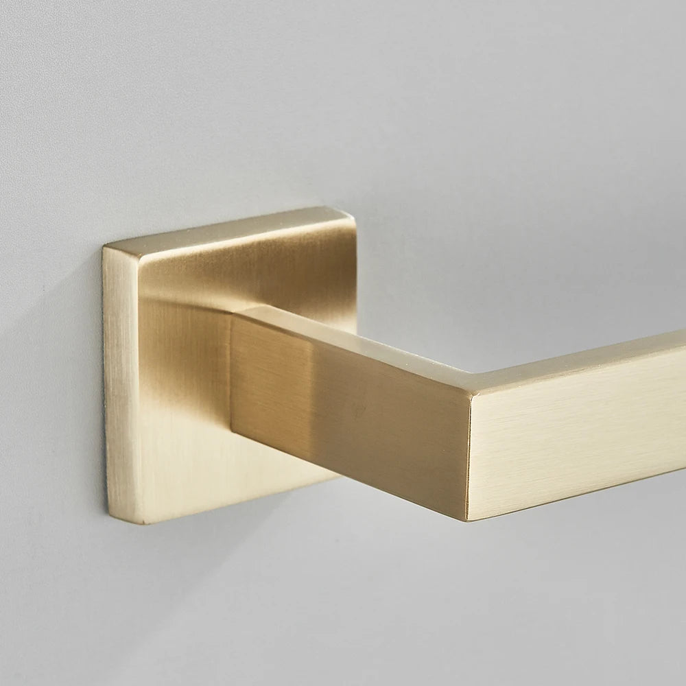 Brushed Gold Bathroom Hardware Set - SUS304 Stainless Steel Wall Mount