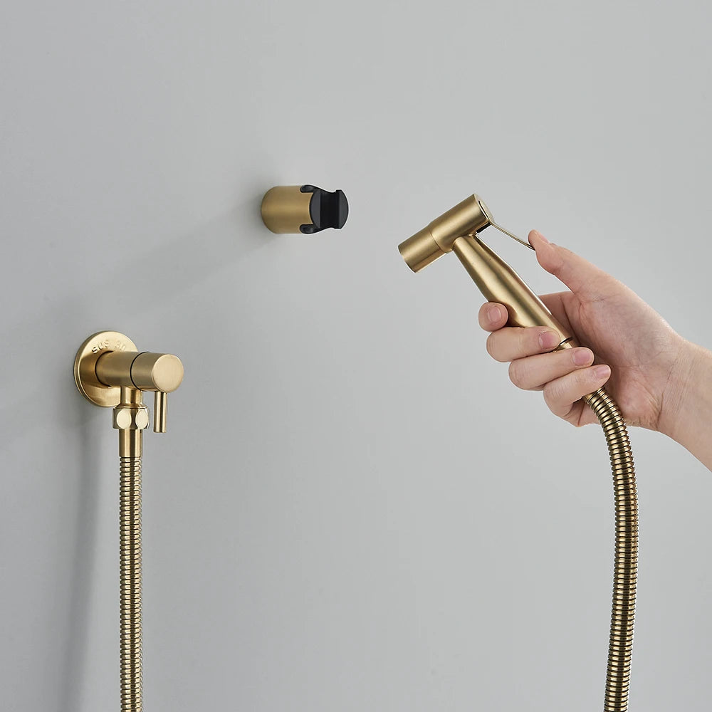 AquaLux Handheld Bidet Sprayer - Stainless Steel - Modern Finishes