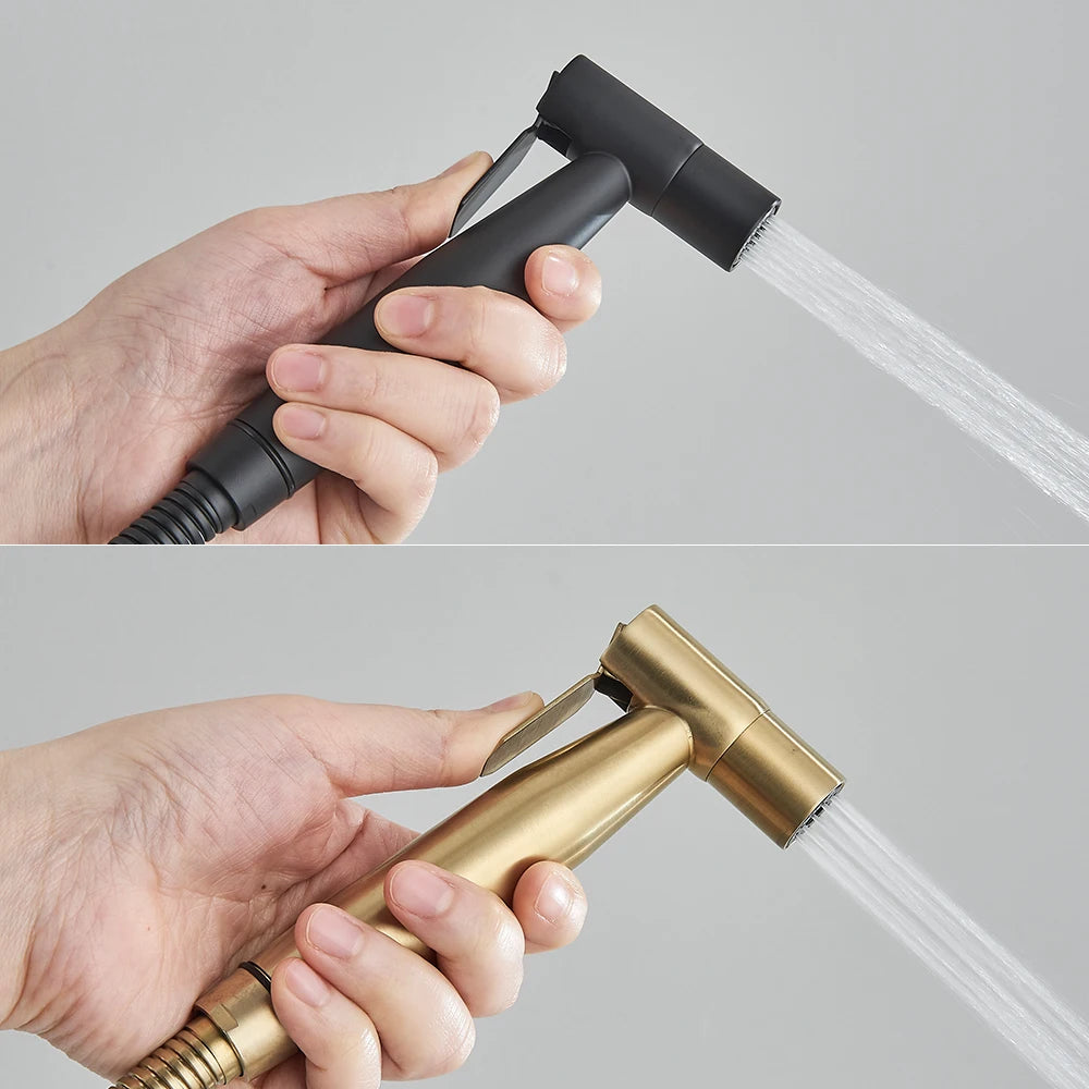 AquaLux Handheld Bidet Sprayer - Stainless Steel - Modern Finishes