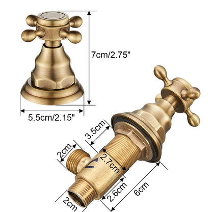 Elite Series - Replacement Faucet Handles - Solid Brass - Bathroom Sink