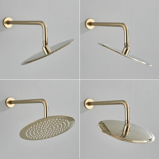 Aura - Brushed Gold Rainfall Shower Set - Stainless Steel - 2-Way