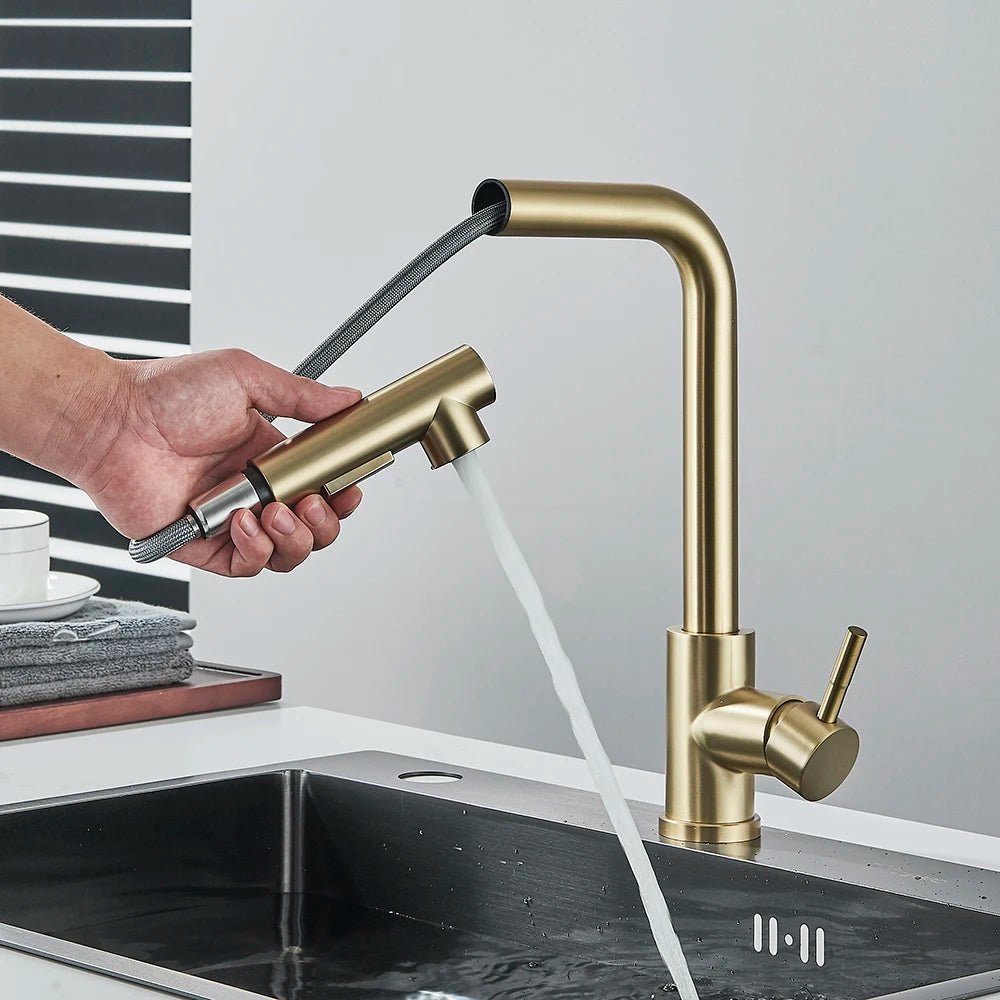 Apex Pull-Out Kitchen Faucet - Single Handle Deck Mount - Matte Finish